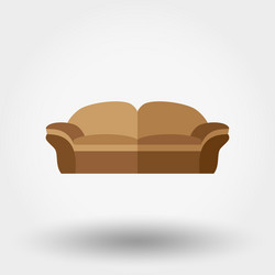 Soft sofa icon Royalty Free Vector Image - VectorStock