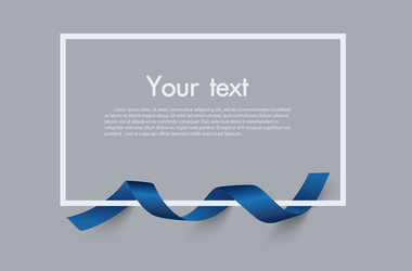 frame and border of red ribbon template elements vector image