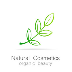 Natural cosmetics vector