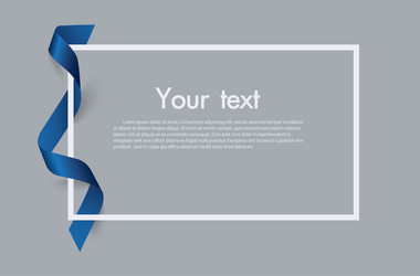frame and border of red ribbon template elements vector image