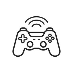 Wireless game controller icon simple gamepad vector