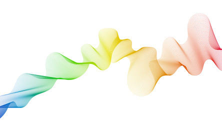 abstract backdrop with wave gradient lines vector image