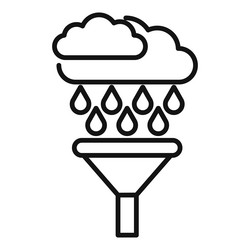 data mining icon showing filtering big vector image
