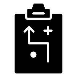 planning icon user interface as a simple sign vector image