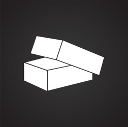 box icon on background for graphic and web design vector image