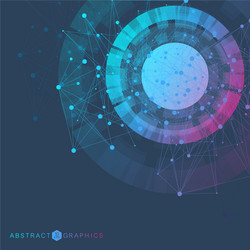 big data visualization background modern vector image