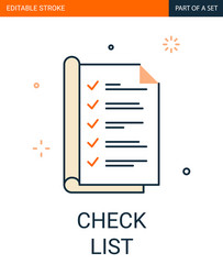 Check list icon notebook with marks vector