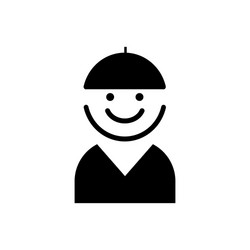 Man profile icon vector