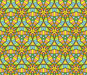 seamless pattern from abstract elements vector image