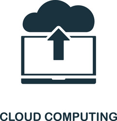 cloud computing icon simple element from digital vector image