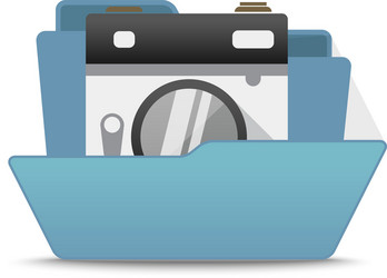 computer interface folder open isola vector image