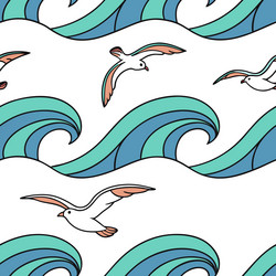 dynamic summer seamless pattern with abstract vector image