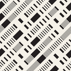 black and white irregular dashed lines pattern vector image
