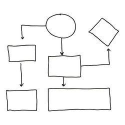 abstract flowchart vector