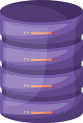 server hosting storage icon colorful and shading vector image
