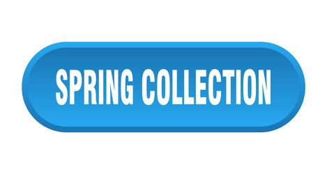 spring collection button rounded sign on white vector image