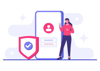 password secure access data protection cyber vector image