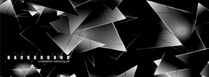abstract background with glowing triangles vector image