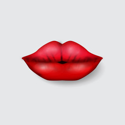 female lips bite vector