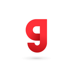 Letter g logo template colorful Royalty Free Vector Image