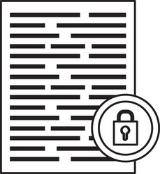 cloud computing security system vector image