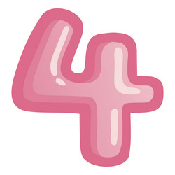 Pink Number 4 Vector Images (over 720)