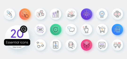 simple set of security app computer cables vector image