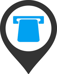 atm map pointer flat icon vector image