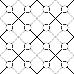 circles grid stripped seamless pattern vector image