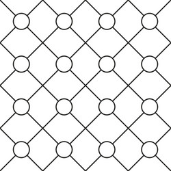 Circles grid stripped seamless pattern vector