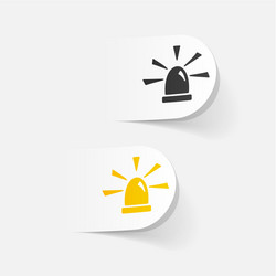 realistic design element flasher vector image