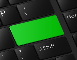 green button on keyboard macro vector image