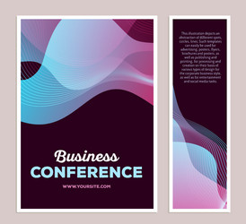 template of colorful abstract composition wi vector image