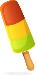 Fruit popsicle ice lolly Royalty Free Vector Image