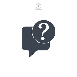 Question mark icon symbol template for graphic Vector Image