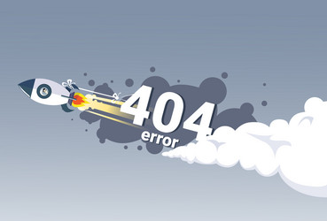 404 not found error message internet connection vector image