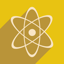 flat with shadow icon and mobile application vector image