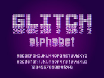8-Bit Pixel Font vector image