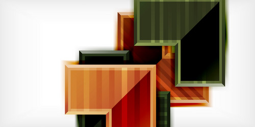 arrow symbols created with 3d effects and line vector image