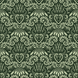 damask seamless pattern repeating background vector image