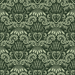 Damask seamless pattern repeating background vector