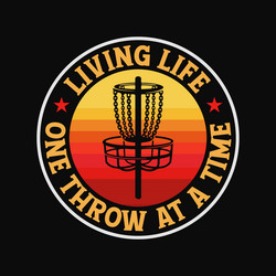 flying disc golf course sport golfer Vector Image