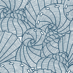 Stylized Seashell Pattern vector image
