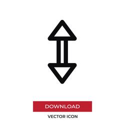 scroll icon in modern style for web site vector image