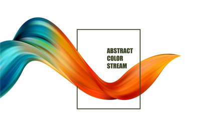 abstract colorful background color flow vector image