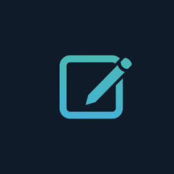 compose email mail or message icon for apps vector image