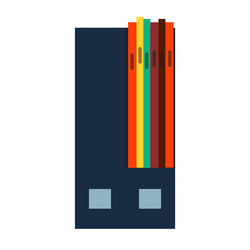 file archive icon business document folder data vector image