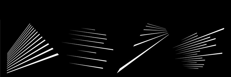 3d straight parallel dynamic irregular lines vector image