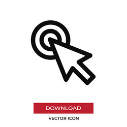 pointer icon in modern style for web site vector image