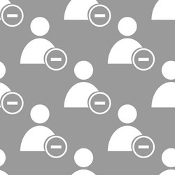 remove user seamless pattern vector image